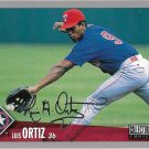 Luis Ortiz 1996 Upper Deck Collector's Choice Silver Signature #737 Texas Rangers Baseball Card