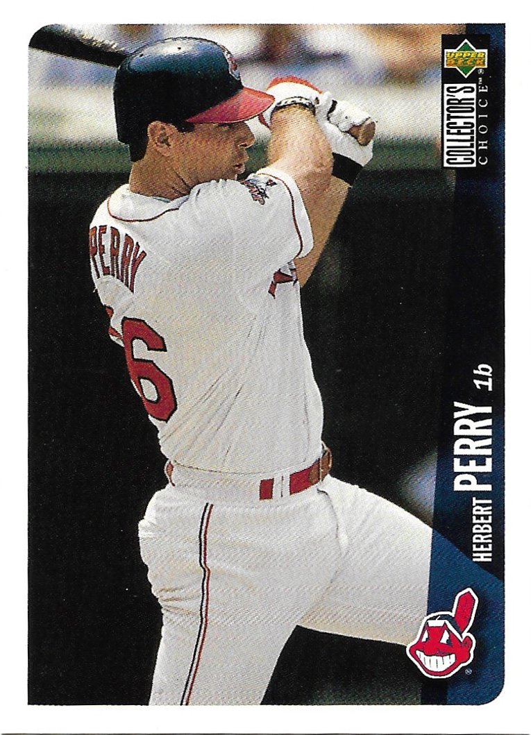 Herbert Perry 1996 Upper Deck Collector's Choice #532 Cleveland Indians Baseball Card