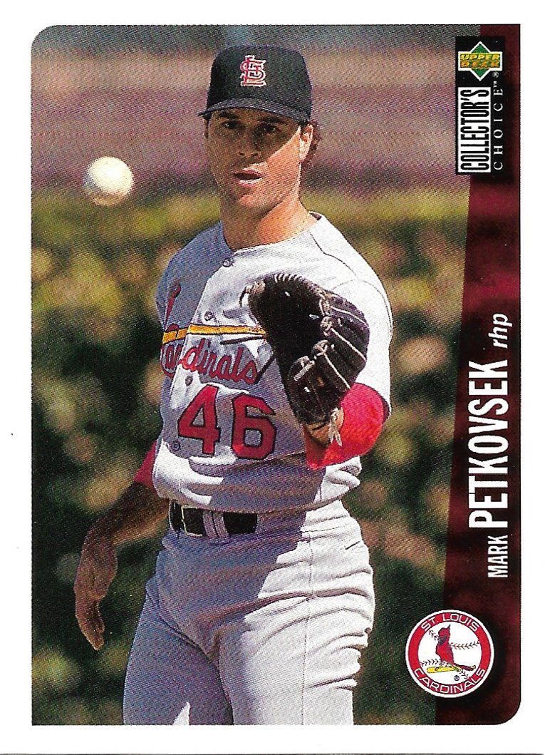 Mark Petkovsek 1996 Upper Deck Collector's Choice #694 St. Louis Cardinals Baseball Card
