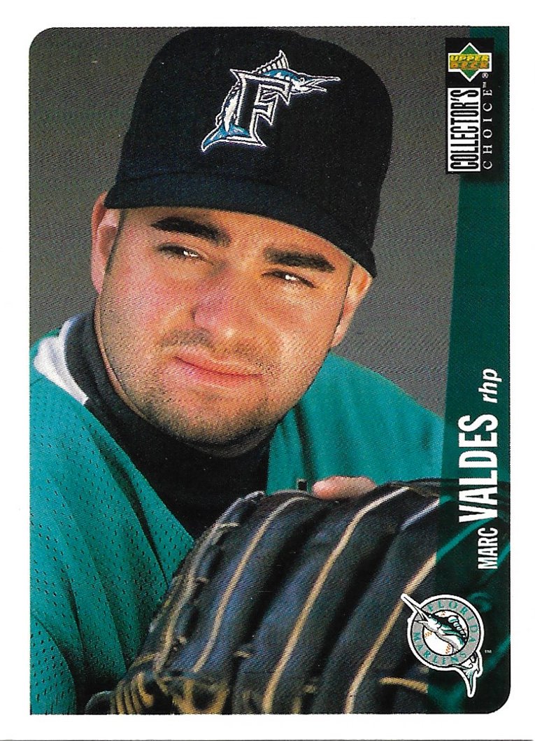 Marc Valdes 1996 Upper Deck Collector's Choice #553 Florida Marlins Baseball  Card