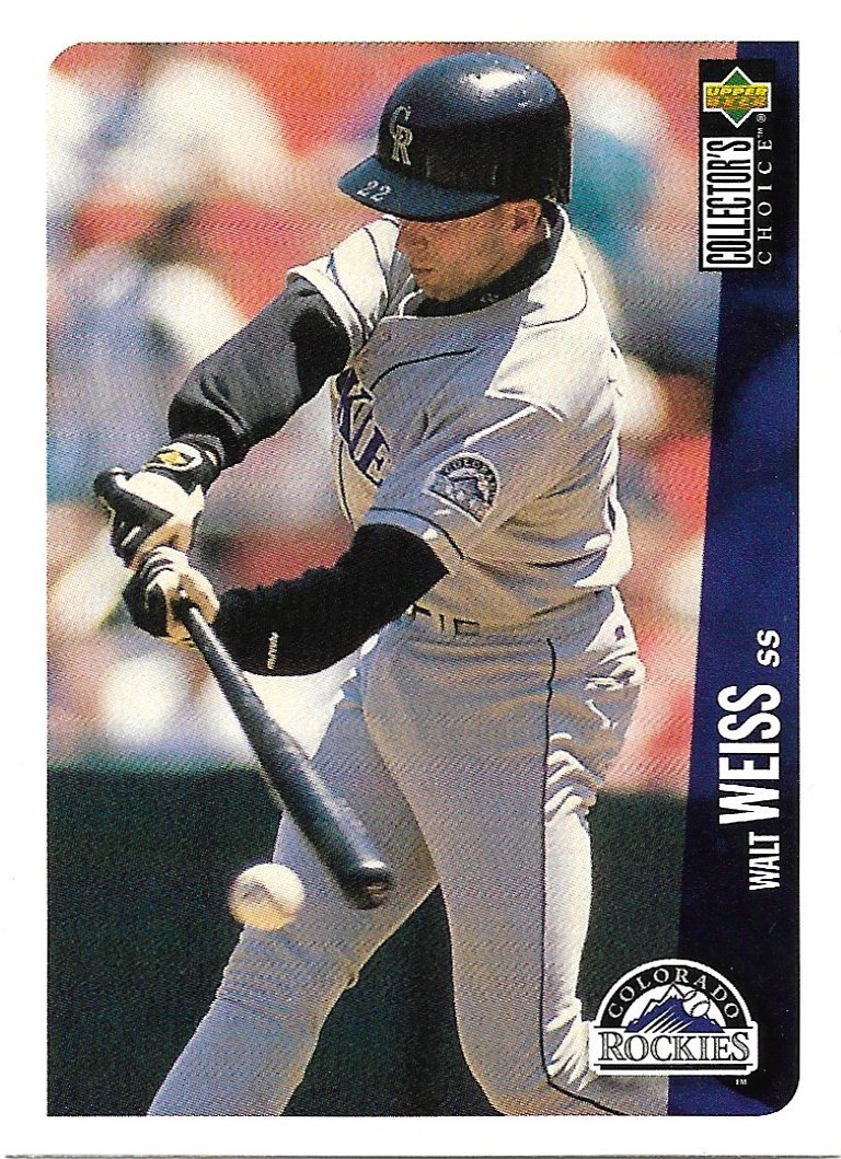 Walt Weiss 1996 Upper Deck Collector's Choice #541 Colorado Rockies  Baseball Card