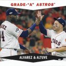 Yordan Alvarez, Jose Altuve 2020 Topps Archives 1960 Combo #CC-AA Houston Astros Baseball Card