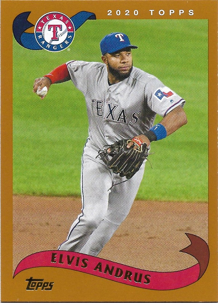Elvis Andrus 2020 Topps Archives 294 Texas Rangers Baseball Card