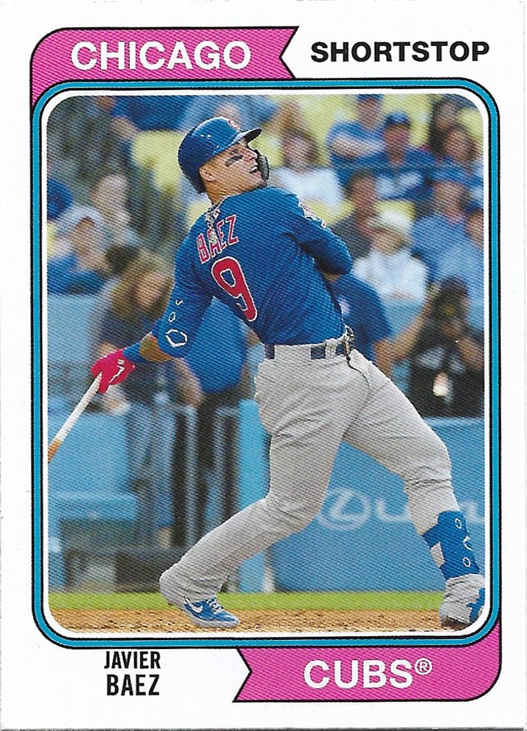 Javier Baez 2020 Topps Archives #162 Chicago Cubs Baseball Card