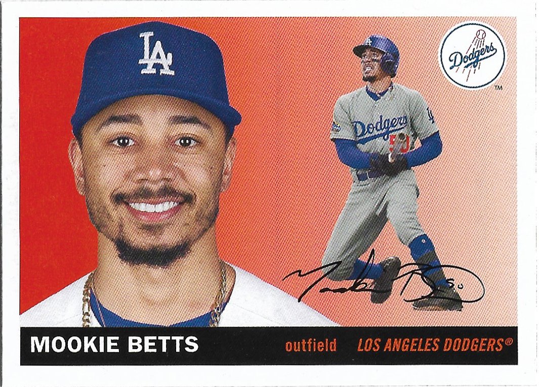 Mookie Betts 2020 Topps Archives 27 Los Angeles Dodgers Baseball Card