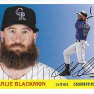 Charlie Blackmon 2020 Topps Archives #3 Colorado Rockies Baseball Card Charlie Blackmon 2020 Topps Archives #3 Colorado Rockies Baseball Card