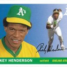 Rickey Henderson 2020 Topps Archives #11 Oakland Athletics Baseball Card Rickey Henderson 2020 Topps Archives #11 Oakland Athletics Baseball Card