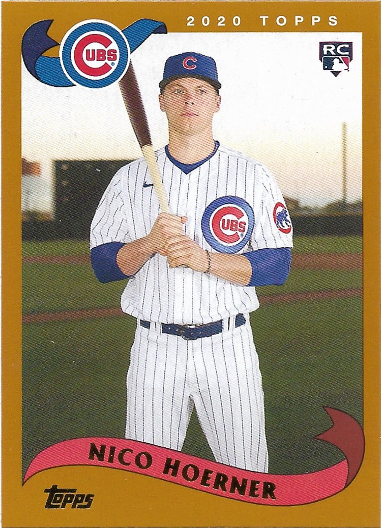 Nico Hoerner 2020 Topps Archives Rookie #240 Chicago Cubs Baseball Card