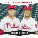 Rhys Hoskins, Bryce Harper 2020 Topps Archives 1960 Combo #CC-HH Philadelphia Phillies Baseball Card Rhys Hoskins, Bryce Harper 2020 Topps Archives 1960 Combo #CC-HH Philadelphia Phillies Baseball Card