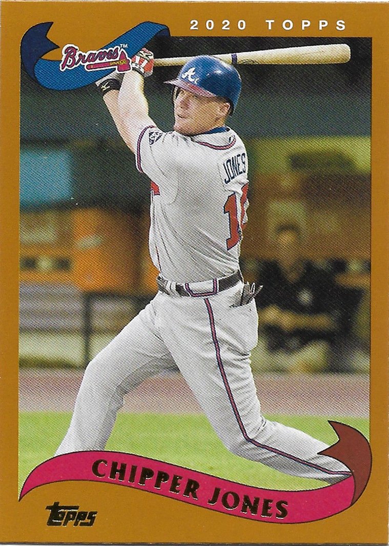 Chipper Jones 2020 Topps Archives 220 Atlanta Braves Baseball Card