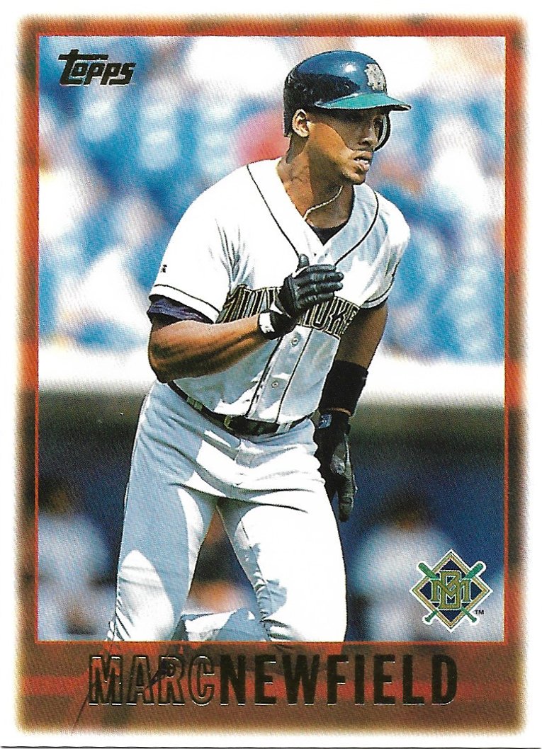 Marc Newfield 1997 Topps #436 Milwaukee Brewers Baseball Card