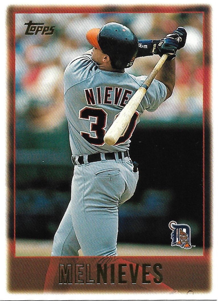 Mel Nieves 1997 Topps 304 Detroit Tigers Baseball Card