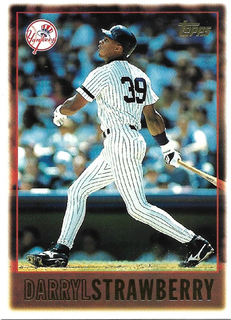 Darryl Strawberry 1997 Topps #282 New York Yankees Baseball Card