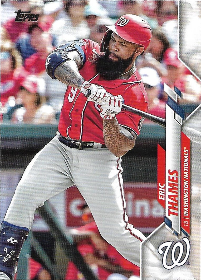 Eric Thames 2020 Topps Update #U-107 Washington Nationals Baseball Card