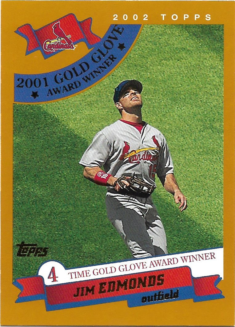 Jim Edmonds 2002 Topps #712 St. Louis Cardinals Baseball Card