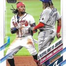 Ronald Acuna Jr., Vladimir Guerrero Jr 2021 Topps #61 Braves, Blue Jays Baseball Card
