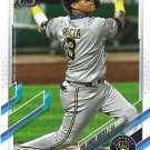 Orlando Arcia 2021 Topps #91 Milwaukee Brewers Baseball Card