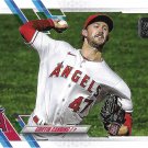 Griffin Canning 2021 Topps #208 Los Angeles Angels Baseball Card
