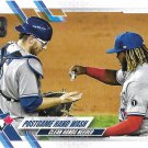 Danny Jansen, Vladimir Guerrero Jr 2021 Topps #159 Toronto Blue Jays Baseball Card