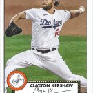 Clayton Kershaw 2021 Topps 1952 Redux #T52-40 Los Angeles Dodgers Baseball Card Clayton Kershaw 2021 Topps 1952 Redux #T52-40 Los Angeles Dodgers Baseball Card