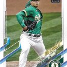 Jesus Luzardo 2021 Topps #46 Oakland Athletics Baseball Card