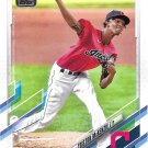 Triston McKenzie 2021 Topps Rookie #319 Cleveland Indians Baseball Card