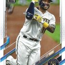 Omar Narvaez 2021 Topps #282 Milwaukee Brewers Baseball Card