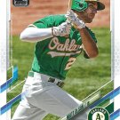 Matt Olson 2021 Topps #218 Oakland Athletics Baseball Card