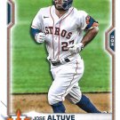 Jose Altuve 2021 Bowman #84 Houston Astros Baseball Card Jose Altuve 2021 Bowman #84 Houston Astros Baseball Card