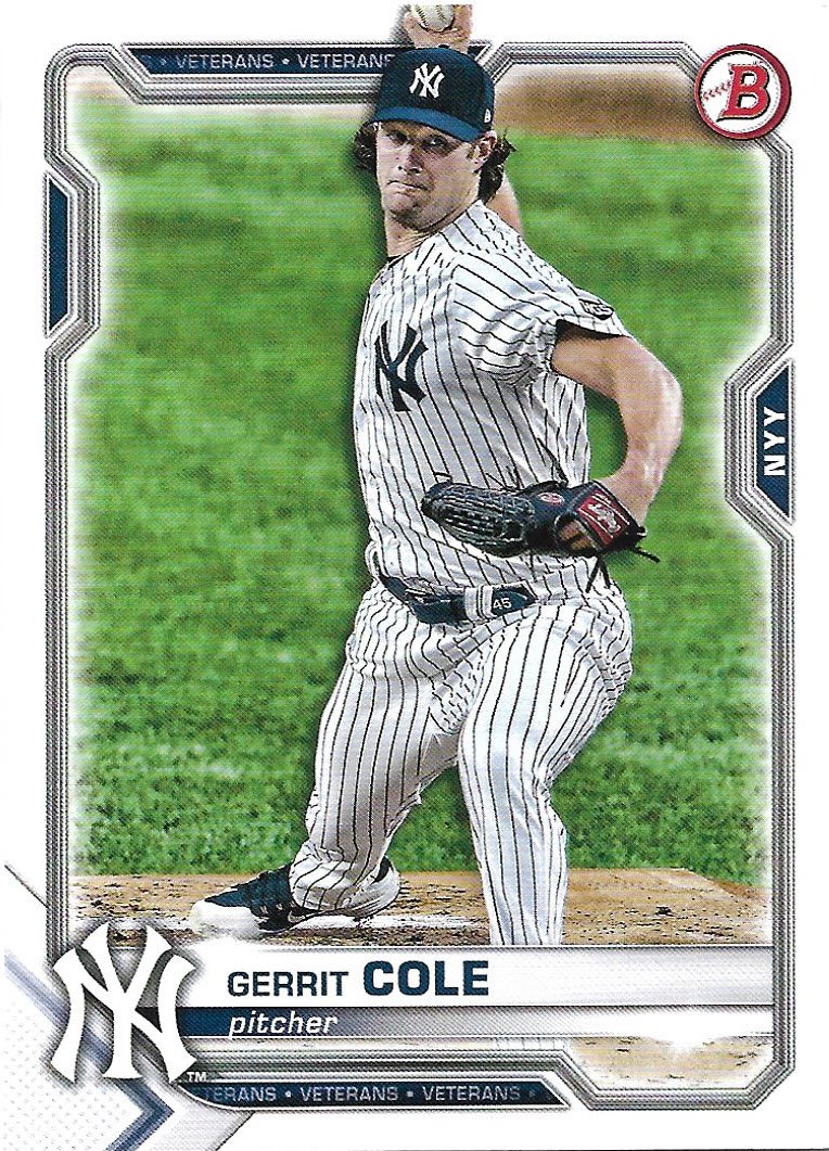 2020 Topps #68 Gerrit Cole New York Yankees Baseball Card - Short Print