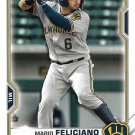 Mario Feliciano 2021 Bowman Prospects #BP-133 Milwaukee Brewers Baseball Card
