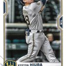 Keston Hiura 2021 Bowman #69 Milwaukee Brewers Baseball Card