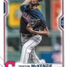 Triston McKenzie 2021 Bowman Rookie #79 Cleveland Indians Baseball Card