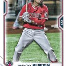 Anthony Rendon 2021 Bowman #93 Los  Angeles Angels Baseball Card