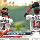 Ozzie Albies, Ronald Acuna Jr. 2018 Topps Update Rookie #US43 Atlanta Braves Baseball Card