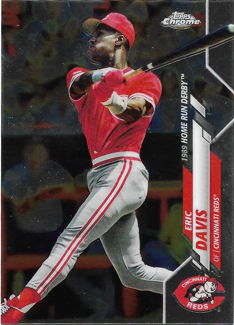 Eric Davis 2020 Topps Update Chrome #U-100 Cincinnati Reds Baseball Card