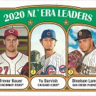 Trevor Bauer, Yu Darvish, Dinelson Lamet 2021 Topps Heritage #91 Baseball Card