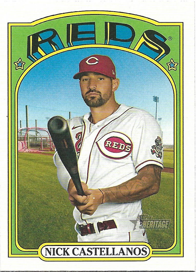  2021 Topps Heritage #126 Nick Castellanos Cincinnati