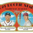 William Contreras, Tyler Stephenson 2021 Topps Heritage Rookie #81 Tigers Baseball Card