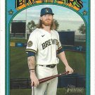 Ben Gamel 2021 Topps Heritage Short Print #432 Milwaukee Brewers Baseball Card