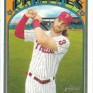 Bryce Harper 2021 Topps Heritage #13 Philadelphia Phillies Baseball Card Bryce Harper 2021 Topps Heritage #13 Philadelphia Phillies Baseball Card