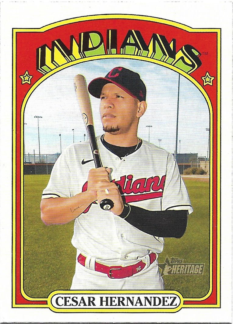 James Karinchak 2021 Topps Heritage #228 Cleveland Indians