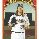 A.J. Puk 2021 Topps Heritage #118 Oakland Athletics Baseball Card A.J. Puk 2021 Topps Heritage #118 Oakland Athletics Baseball Card