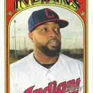 Carlos Santana 2021 Topps Heritage #206 Cleveland Indians Baseball Card