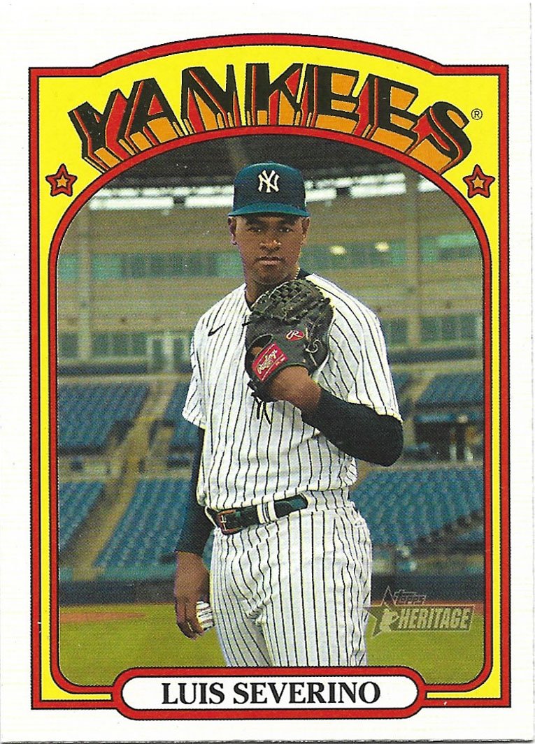 Luis Severino 2021 Topps Heritage #383 New York Yankees Baseball Card