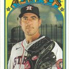 Justin Verlander 2021 Topps Heritage #247 Houston Astros Baseball Card Justin Verlander 2021 Topps Heritage #247 Houston Astros Baseball Card
