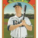 Joey Wendle 2021 Topps Heritage #321 Tampa Bay Rays Baseball Card