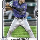 Nolan Arenado 2021 Bowman #91 Colorado Rockies Baseball Card