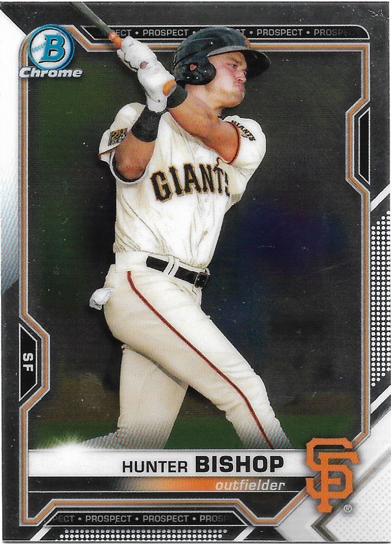 Hunter Bailey 2021 Bowman Chrome Prospects #BCP-18 San Francisco Giants Baseball Card