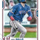Joey Gallo 2021 Bowman #32 Texas Rangers Baseball Card